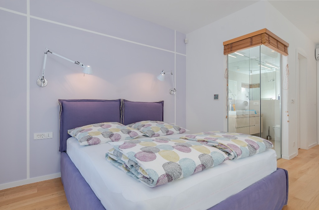Bedroom with warm feminine tones
